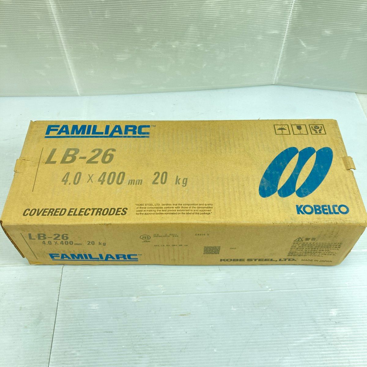 ＊＊KOBELCO 4.0×400mm 溶接棒 4箱 20kg LB-26 1