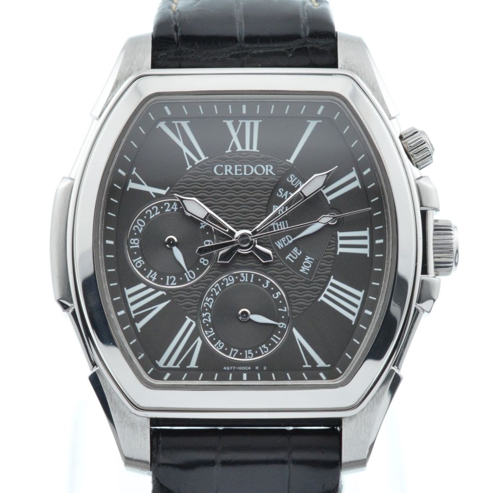 セイコー SEIKO GCBG973 クレドール パシフィーク クロノグラフ デイデイト 自動巻き メンズ良品 H#136672
