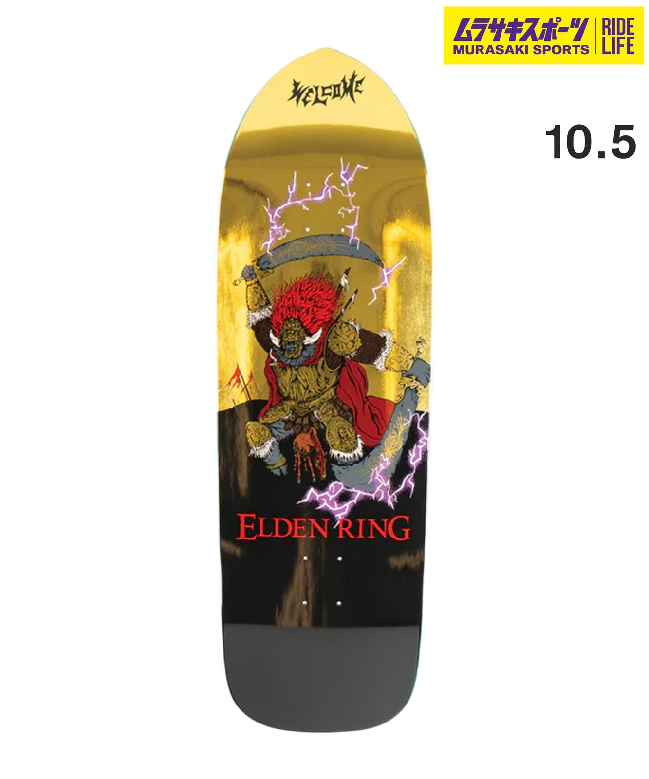 ムラスポ公式 WELCOME ウェルカム スケートボード デッキ 10.5inch ELDEN×WELCOME RADAHN ムラサキスポーツ