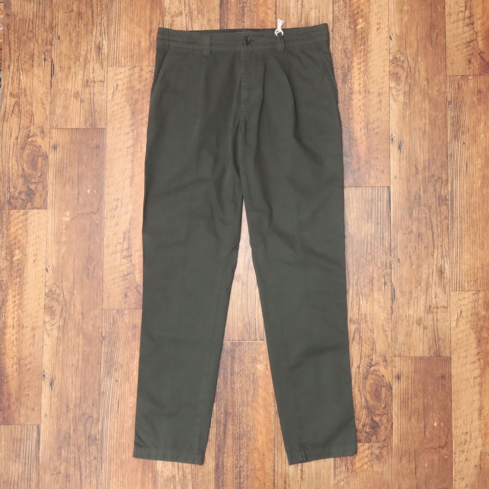 秋冬 ASPESI 美脚パンツ CP 30 A 262 ツイル 無地 ウォッシュ ガーメントダイ ワンタック ジョッパーズ アスペジ カーキ md 231