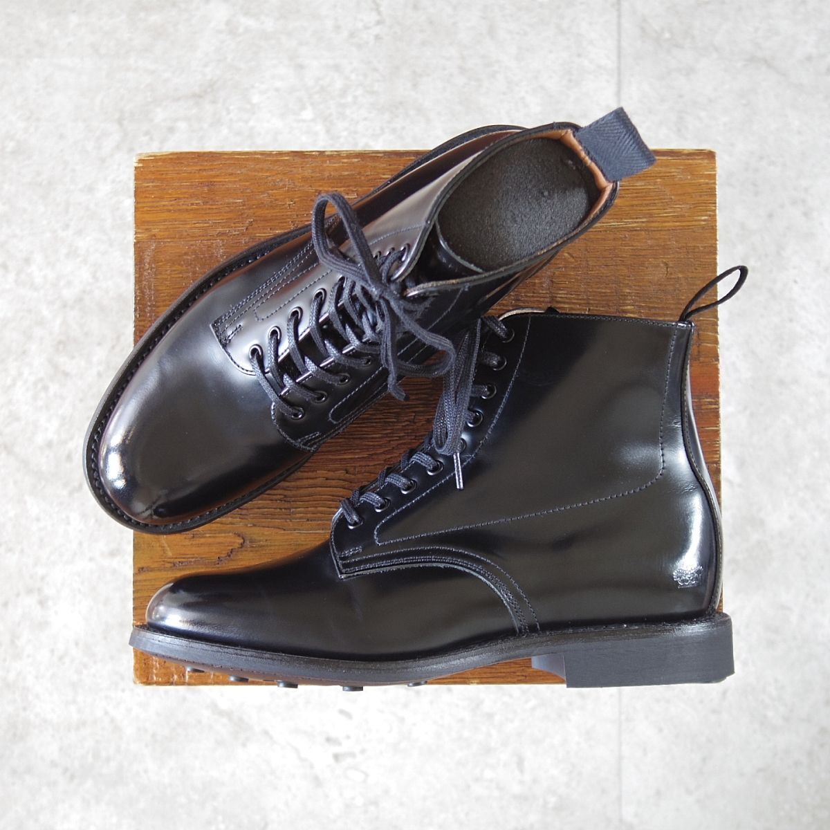 英 サンダース レディース SIZE 4 定価￥68 200- コマンドソール|ミリタリーコレクション|1615B ブーツ|黒|SANDERS n896