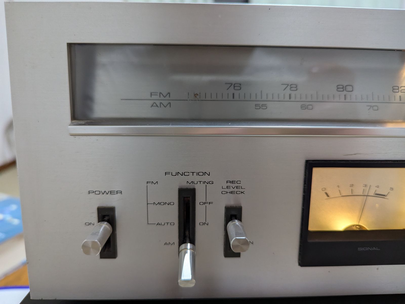 動作品 PIONEER TX-7800II FM AMチューナー 通電 出音 各操作OK パイオニア