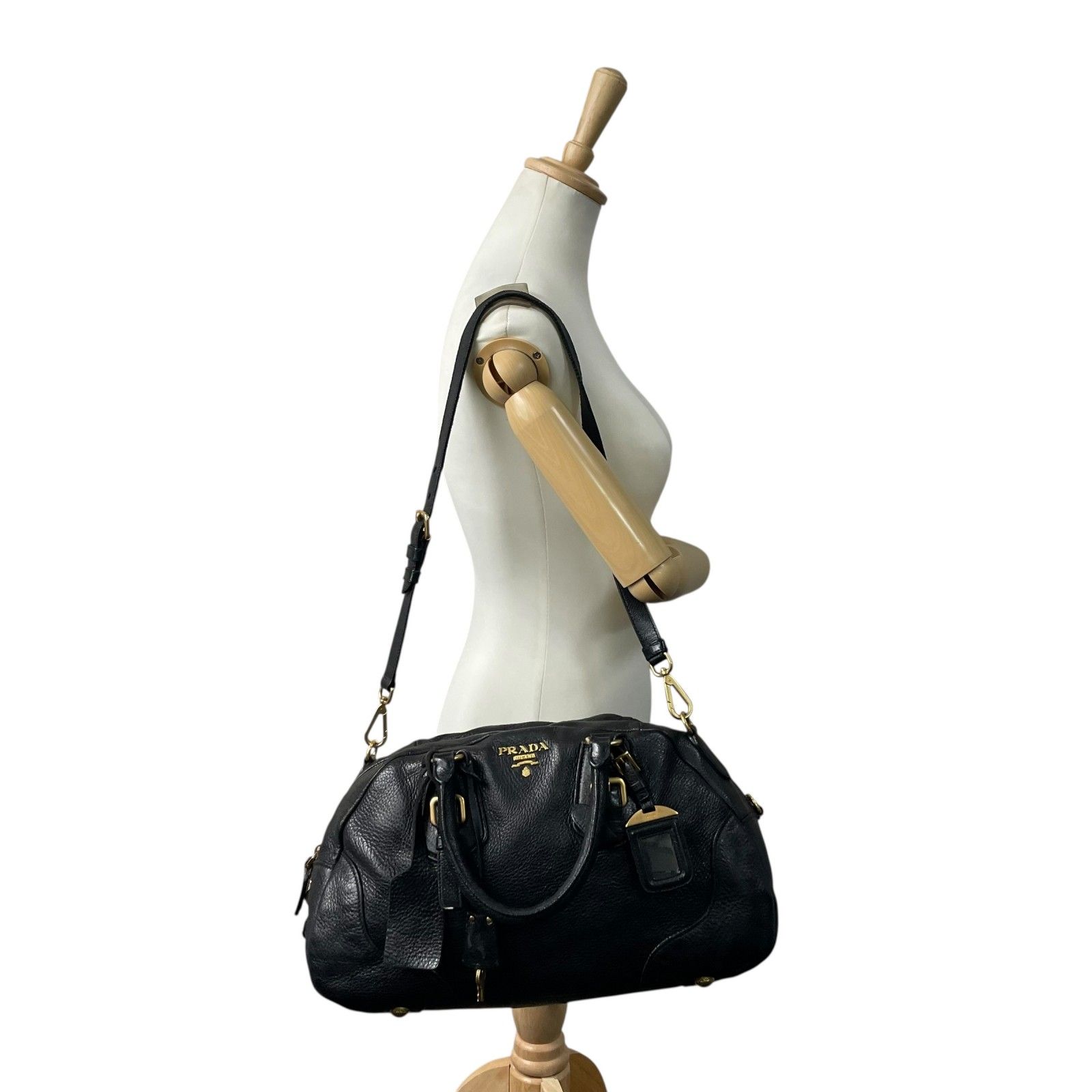 美品 PRADA プラダ 2WAY ハンドバッグ ショルダーバッグ