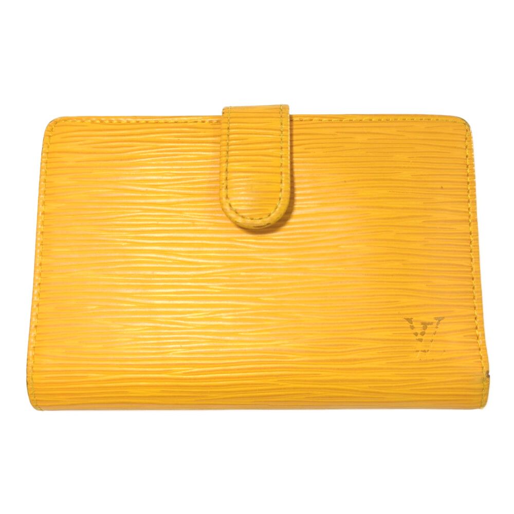 LOUIS VUITTON ルイヴィトン エピ ポルトフォイユヴィエノワ がま口 2つ折り財布|M63249|タッシリイエロー|ウォレット ♀ C レディース 555017