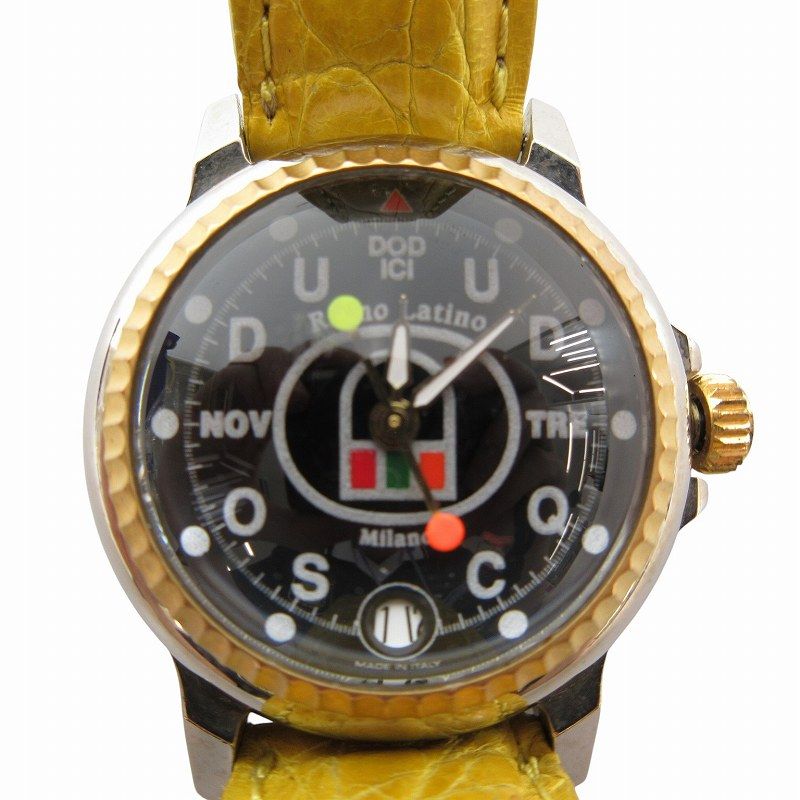 Ritmo Latino イエロー アナログ時計　【中古】 Ritmo Latino イエロー アナログ時計 【中古】