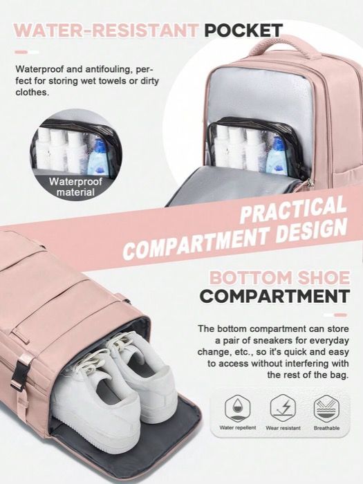 バッグ メンズ バックパック 大型トラベルバックパック ビジネスラップトップバックパック キャビンバッグ 40x20x25 機内持ち込み 防水バックパック 独立シューコンパートメント 中学生 通学 通勤 WWW_KARIMZIABAT_FR