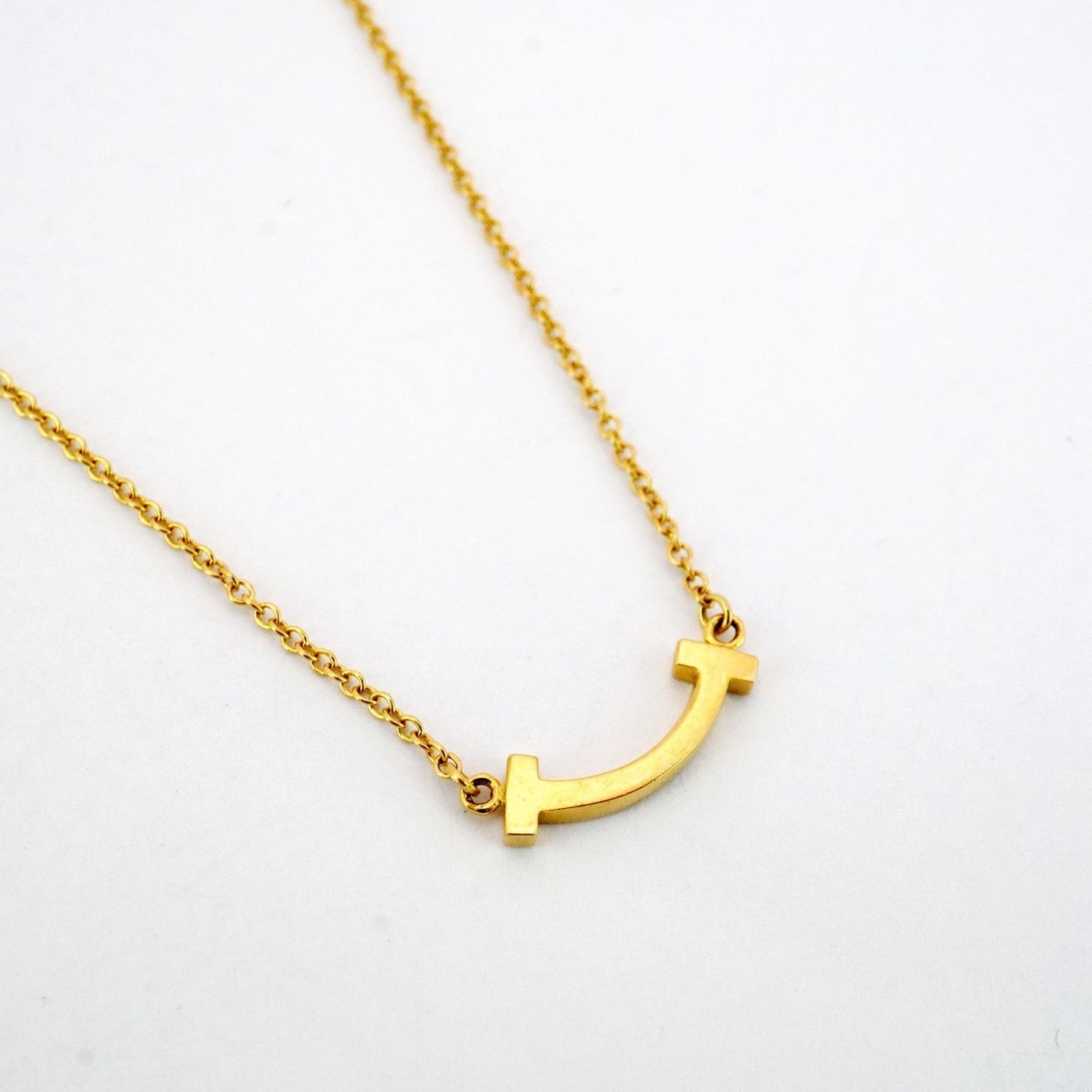 ティファニー、Tスマイルミニ18KYG ティファニー(Tiffany) ティファニー ネックレス Tスマイル ミニ