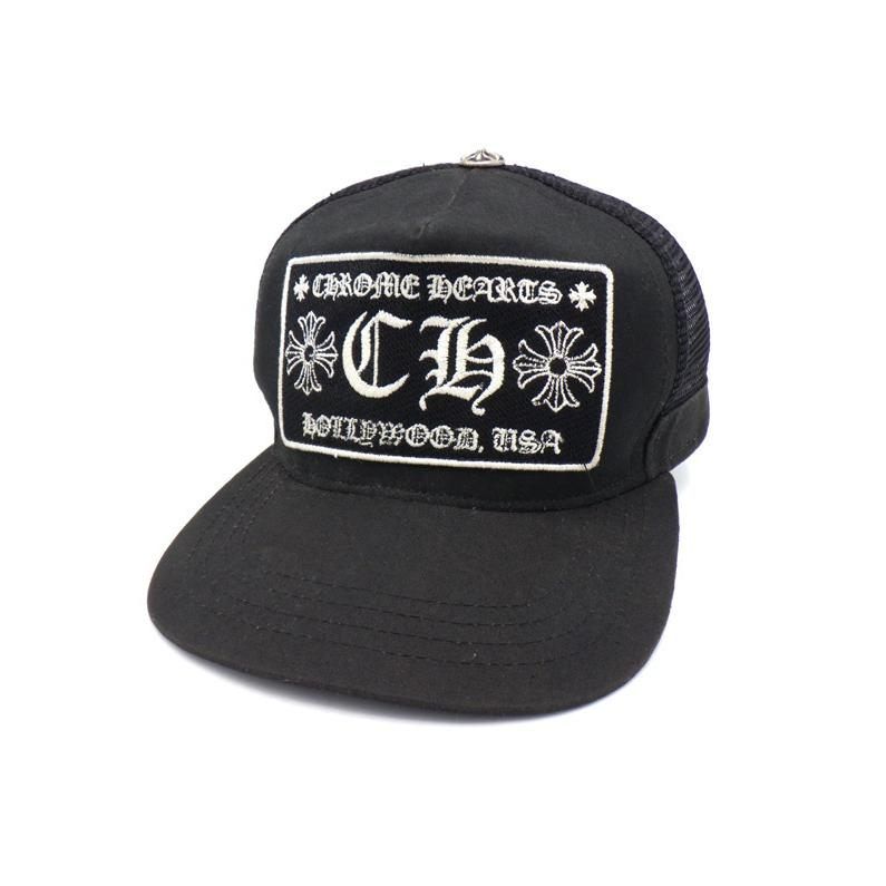 クロムハーツ CHROME HEARTS 【 CH TRUCKER CAP 】 CH 刺繍 ワッペン