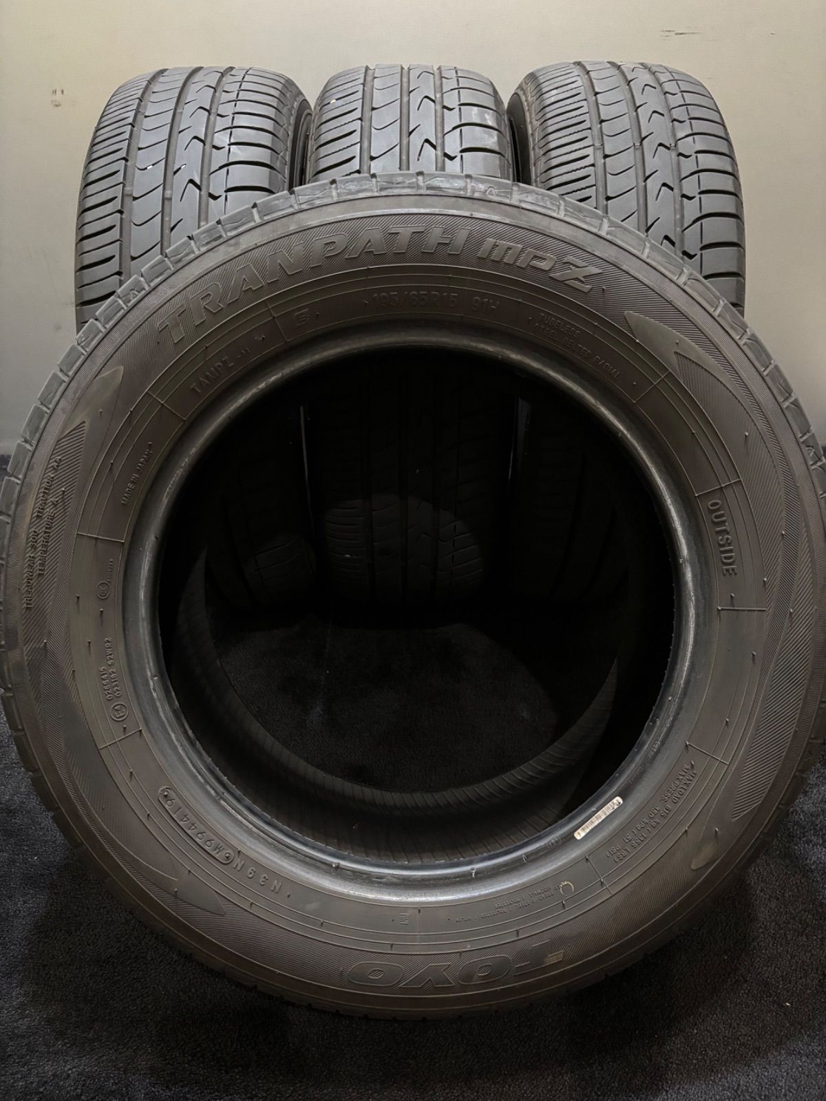 TOYO TRANPATH mpZ 195/65R15】夏タイヤ【トヨタ 80ヴォクシー/ノア