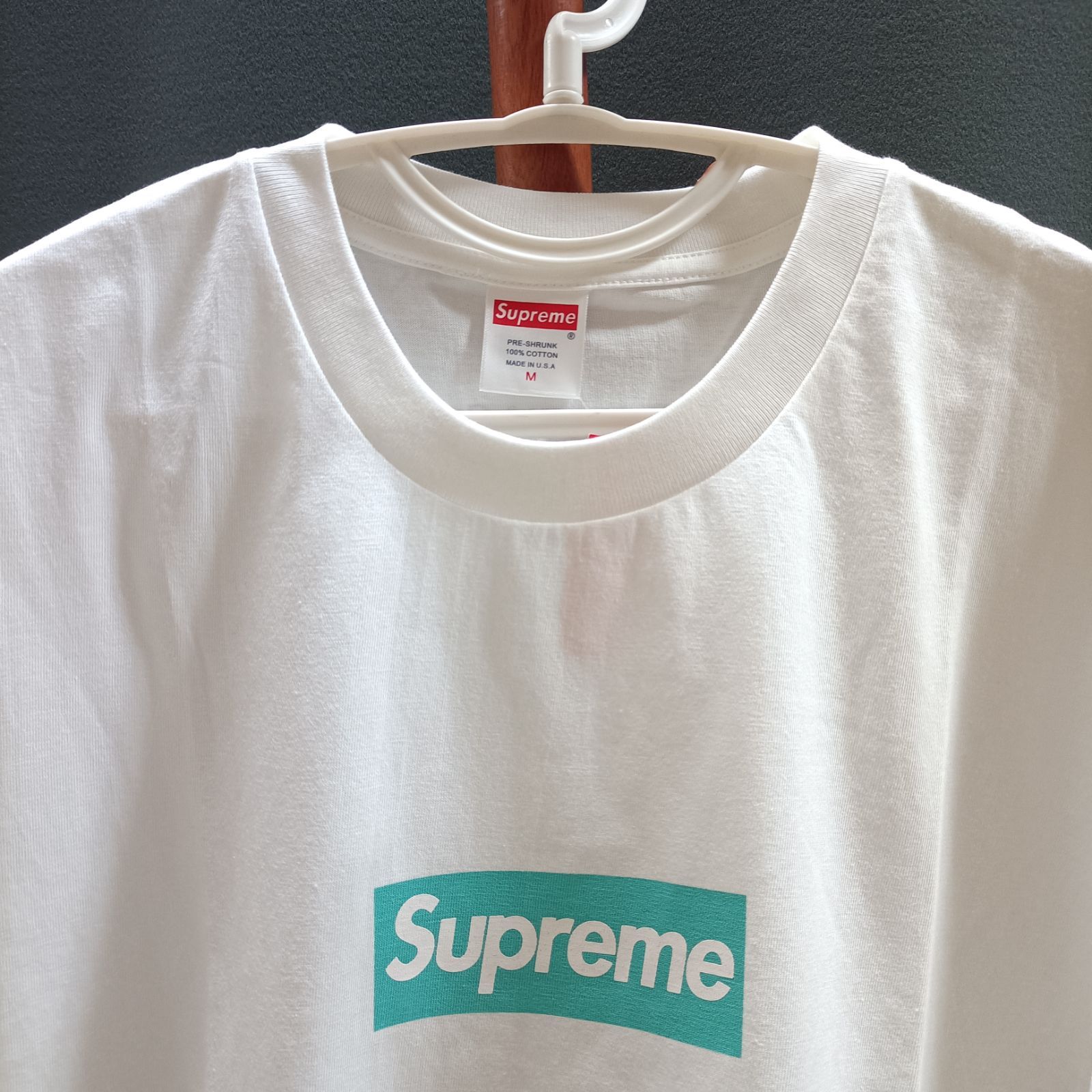 Supreme x Tiffany21FW Box Logo ゆったりとした半袖Tシャツ Supreme ...