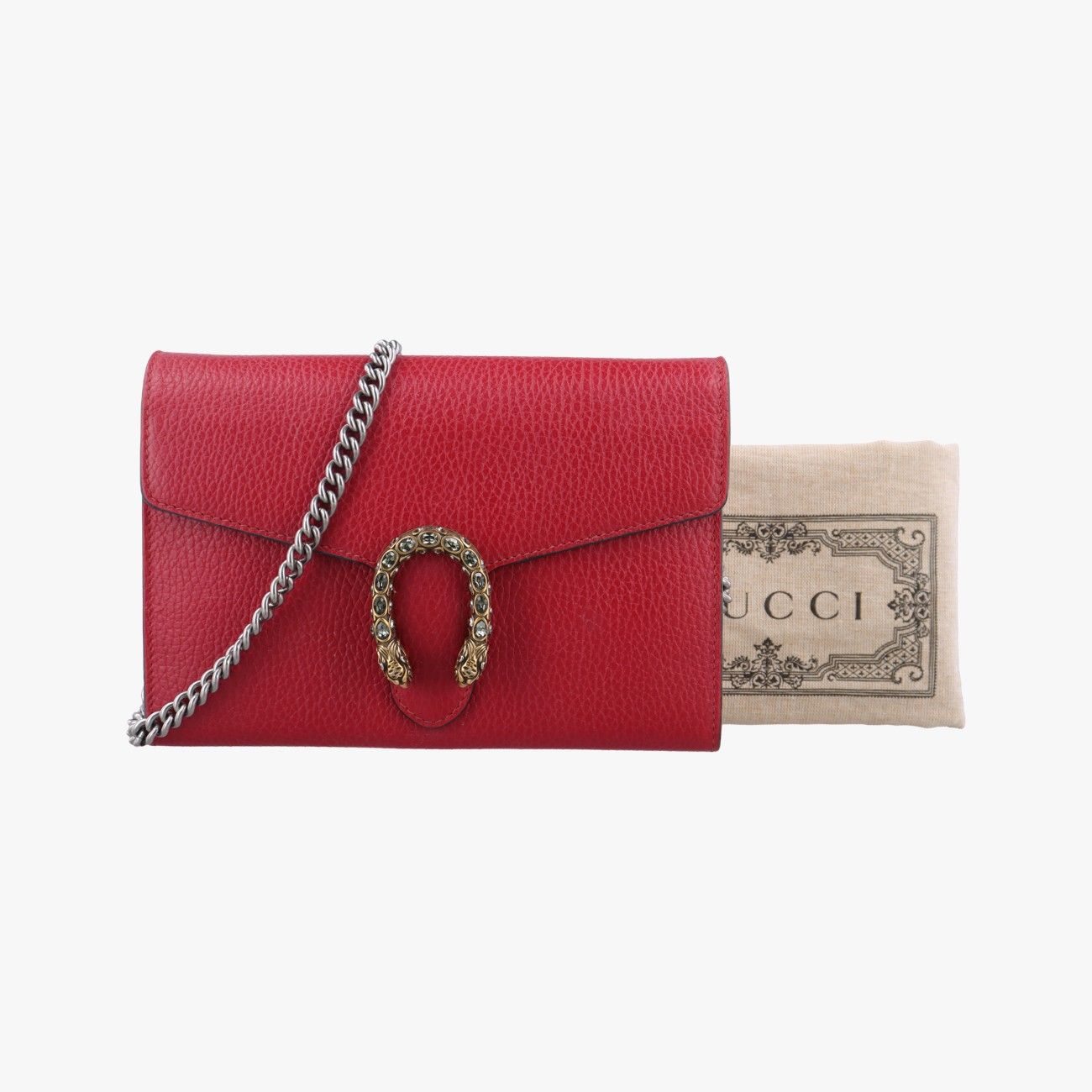 グッチGucciディオニュソス レッド レザー 401231