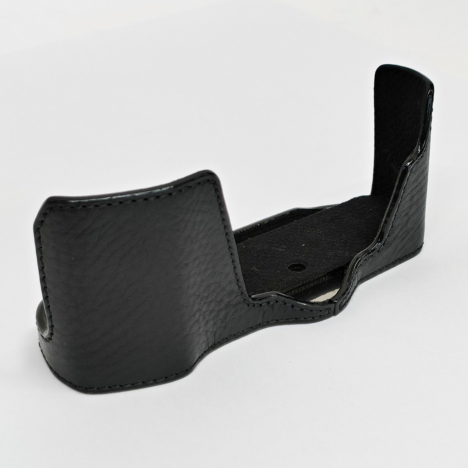 GARIZ オリンパス OM D E M 10用 本革ハーフケース ブラック XS 黒 カメラ ゲリズ R 2509 215