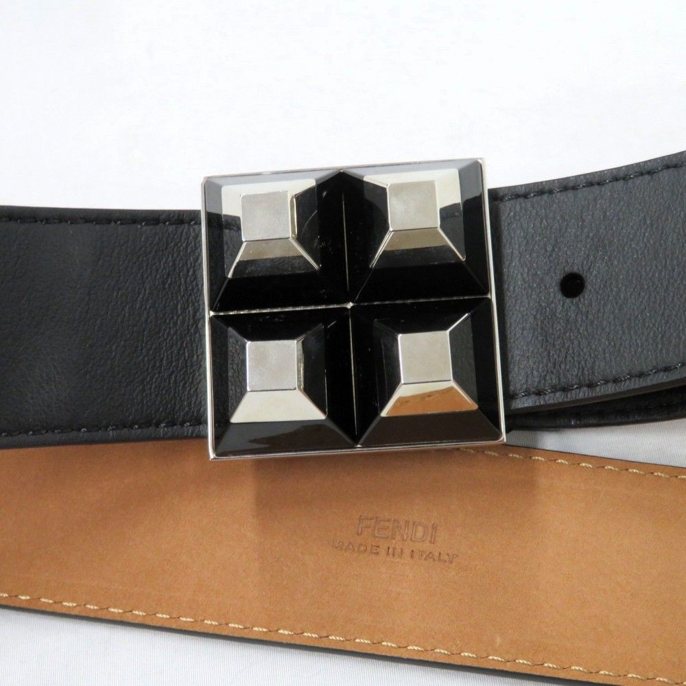 FENDI フェンディ ミンク ファーコート メタリックレザー 裏地 42