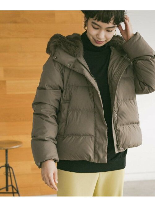 アーバンリサーチ ラビットフードストレッチショートダウン 新品