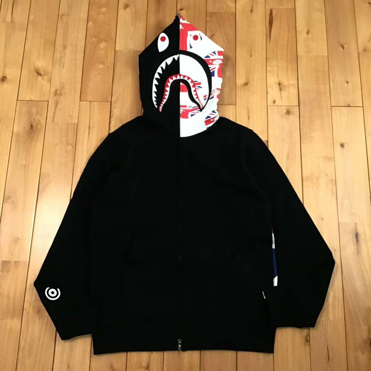 ☆新品☆ ユニオンジャック シャーク パーカー Mサイズ shark full zip 
