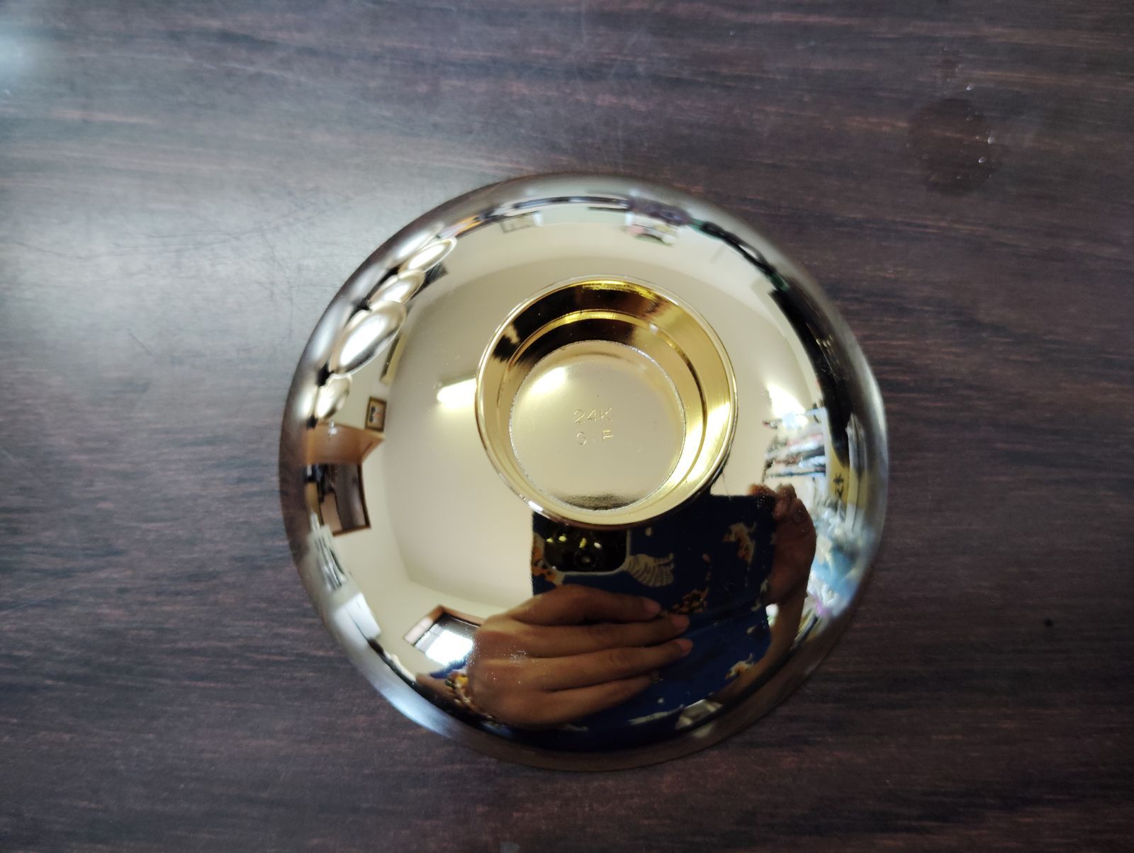 24KGP酒器セット 美品】24K GP 金杯 6客セット 家紋入り 酒器 紀州漆器風