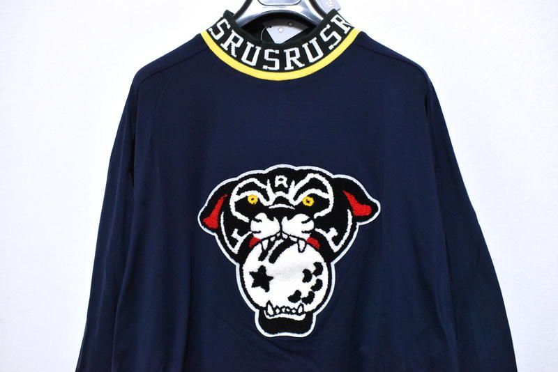 新品 ラッセルノ ゴルフ リブカラー ルーズフィット モックネック 4(M