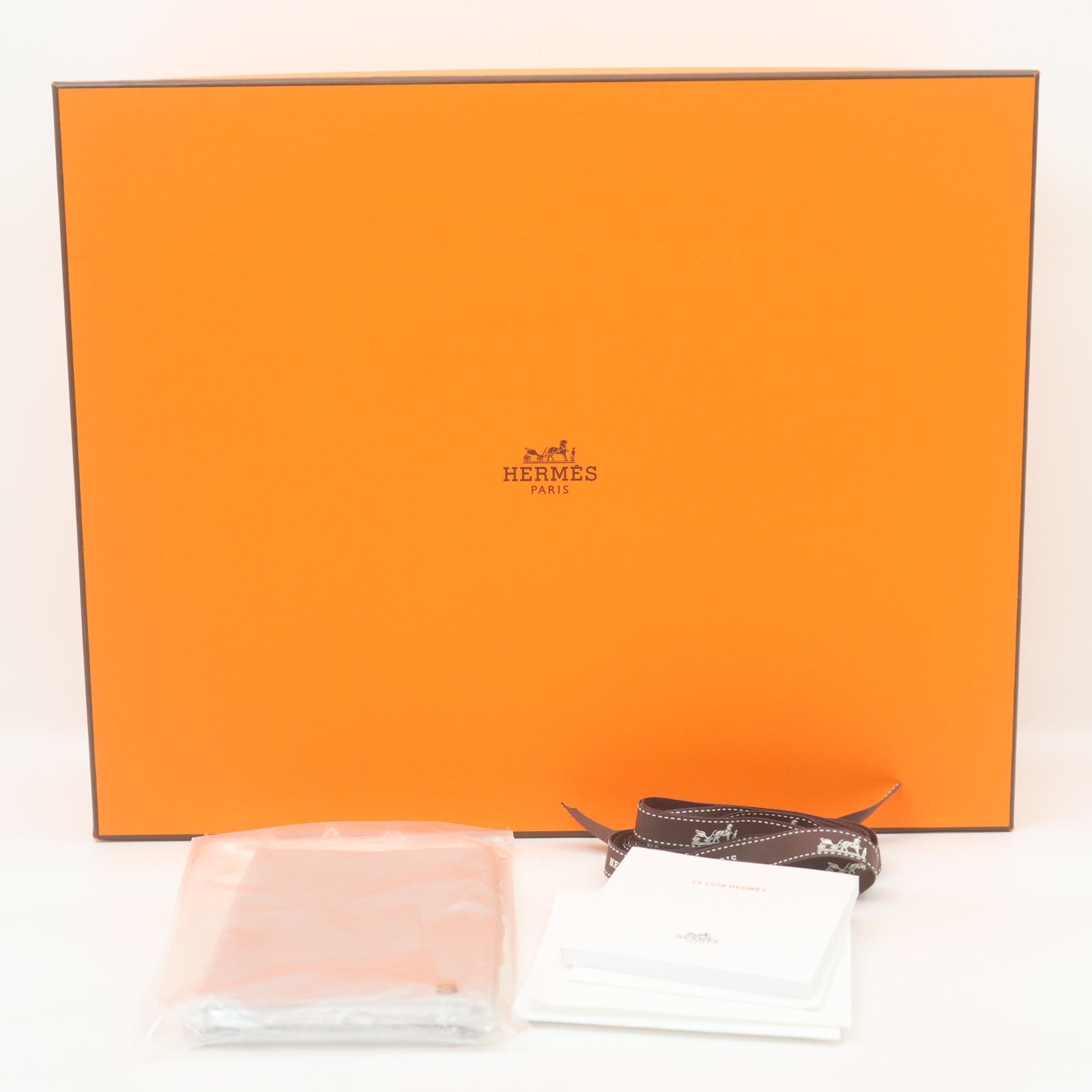 IT2SLEGT0EM0 HERMES エルメス ケリー25 空き箱 080 オレンジ BOX 保管 バッグ用 ロゴ 付属品：レインカバー3番 リボン