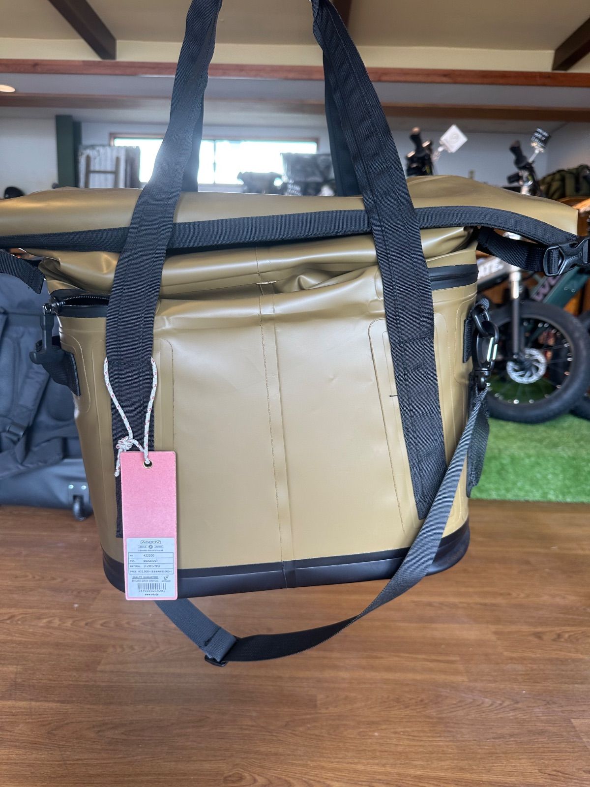AS2OV WATER PROOF SUEDE ROUND ZIP BACKPACK