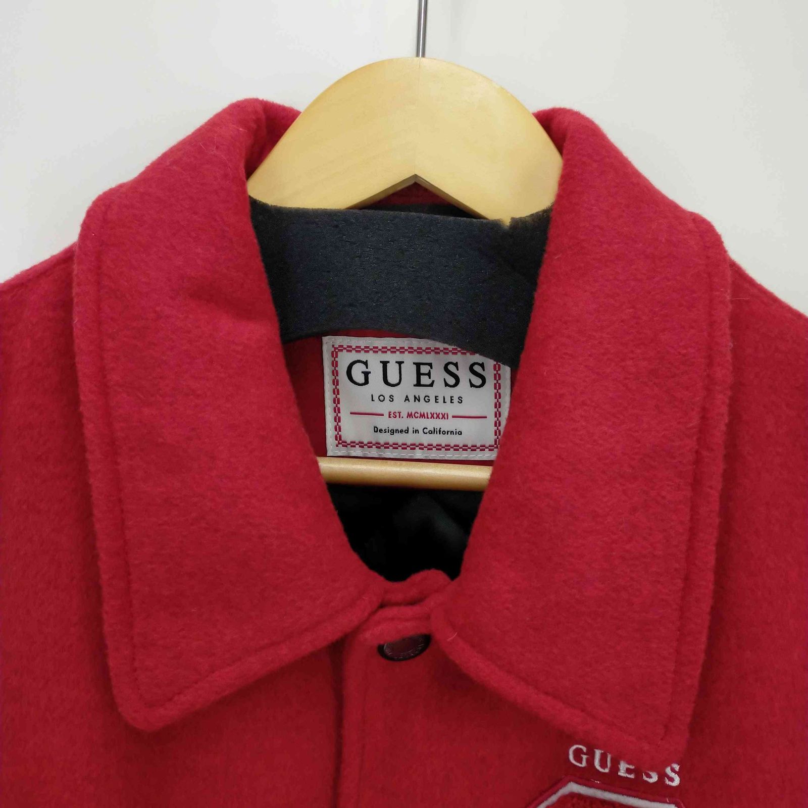 ゲスロサンゼルス guess los angeles 裏地キルティングロゴスタジャン 