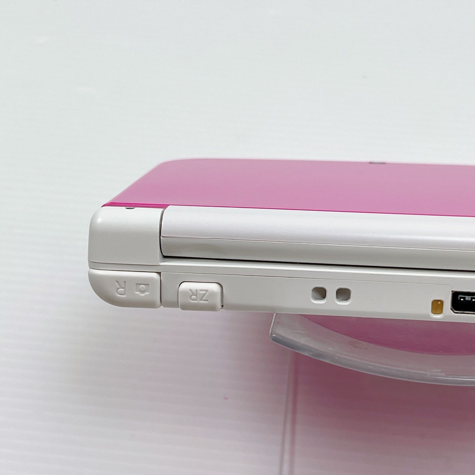 New ニンテンドー 3DSLL ピンクホワイト 上画面IPS液晶 遊べるセット 動作 済み ds 3dsll 3DS LL任天堂 UP786_INFO