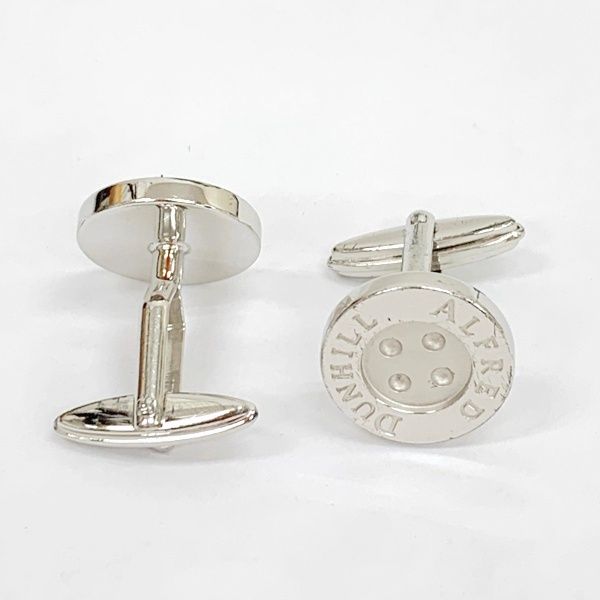 ダンヒル カフス カフリンクス ボタンデザイン 925 ロゴ刻印 通勤