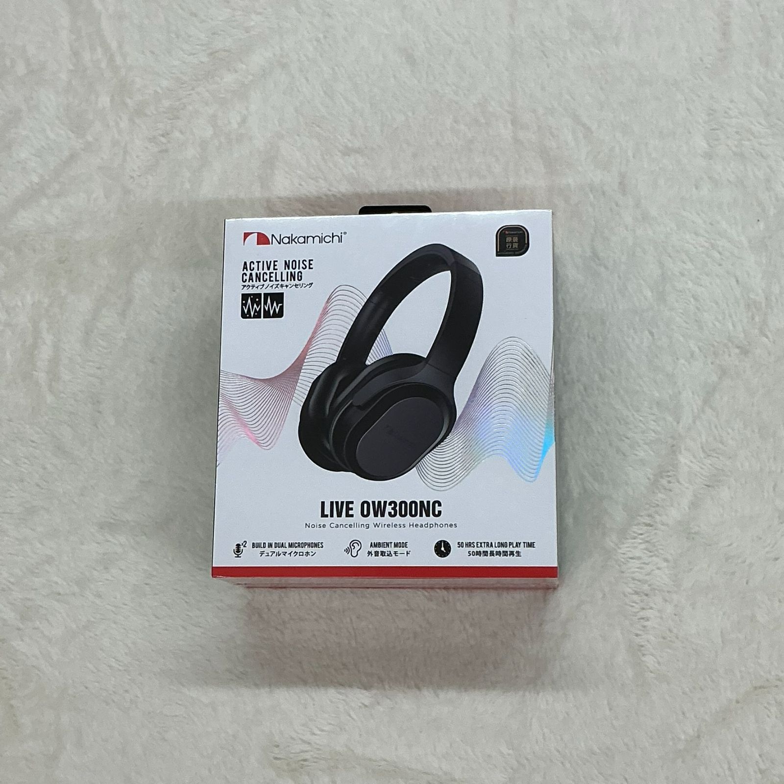 Nakamichi ナカミチ ヘッドフォン LIVE OW300NC ブラック Nakamichi ナカミチ ワイヤレス ヘッドホン Bluetooth LIVE