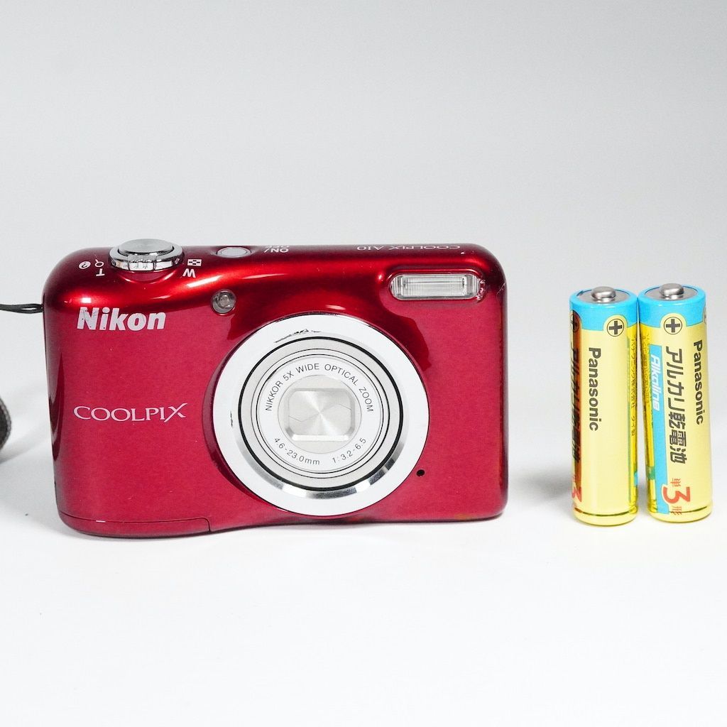 【美品】NIkon COOLPIX A10 レッド　動作確認済 Nikon ニコン COOLPIX A10 レッド 動作OK 1週間保証 /1133