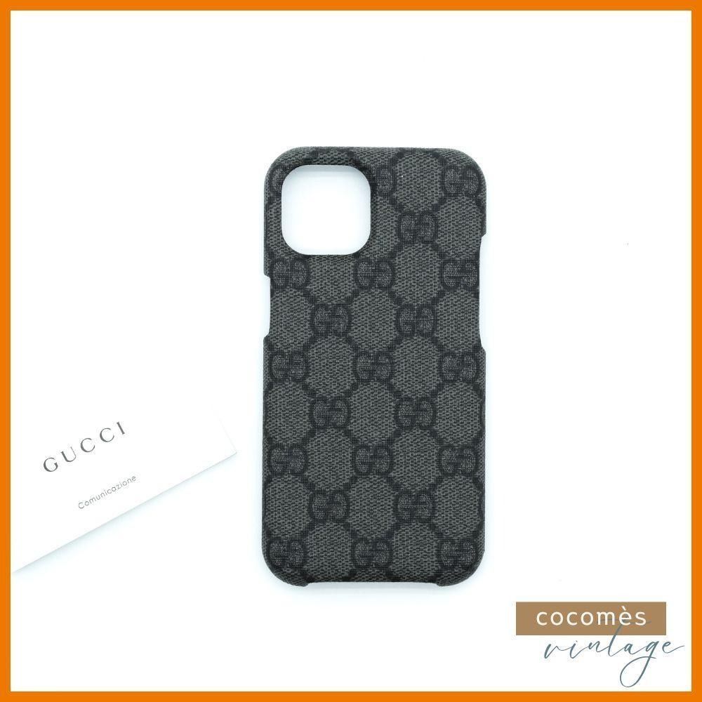 GUCCI グッチ iPhone 15 ケース ブラック GG ロゴ ユニセックス 男女兼用