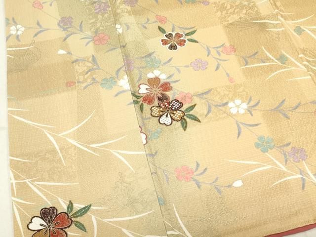通販ファッション - 平和屋着物□上質な小紋 草花文 暈し染め