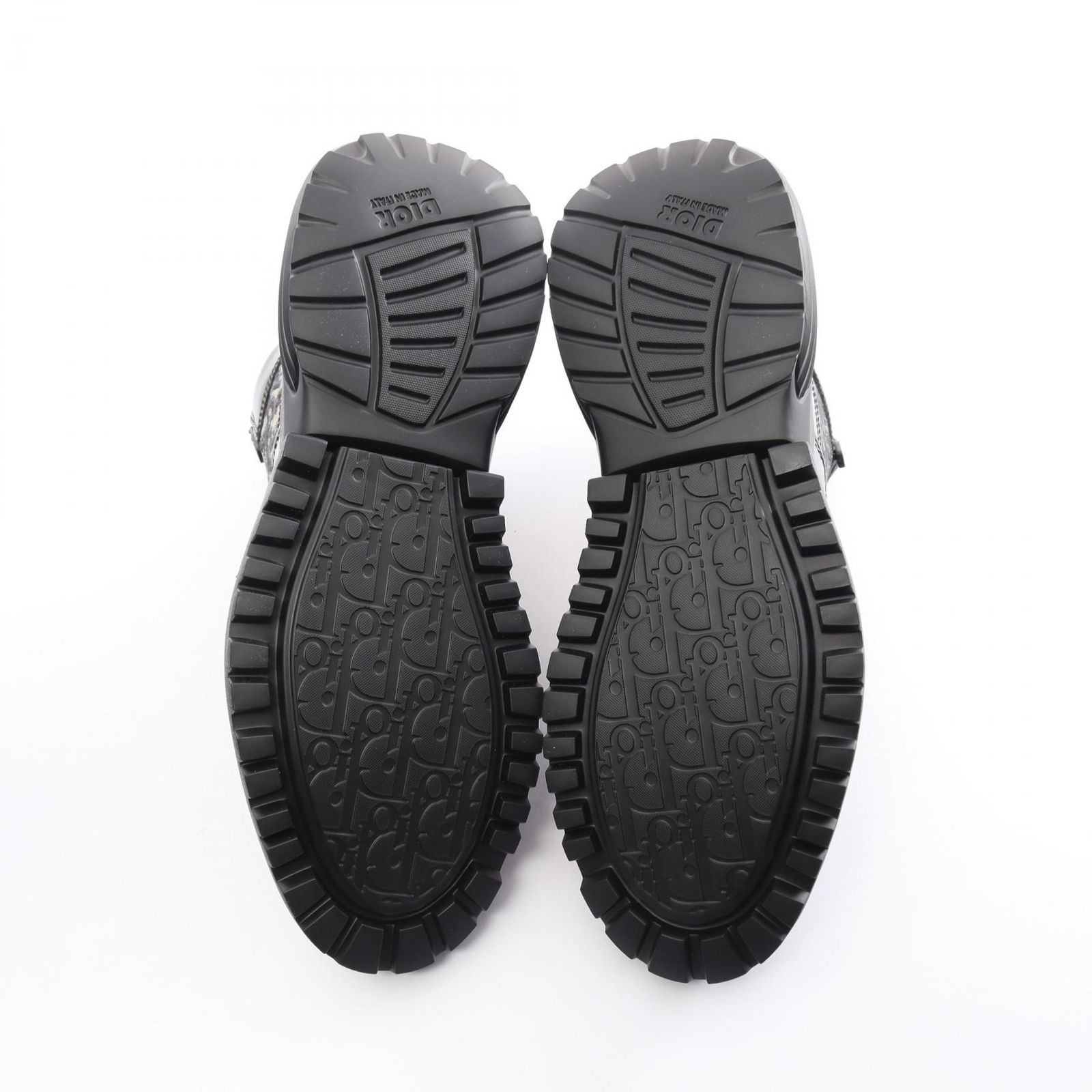 ディオール コンバット アンクルブーツ オブリーク ジャカード ブーツ