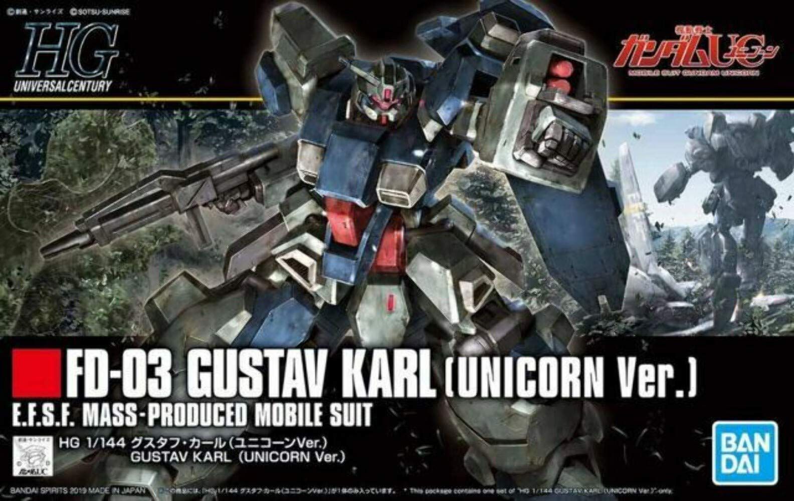 HGUC 機動戦士ガンダムUC グスタフ カール ユニコーンVer. 1|144スケール 色分け済みプラモデル