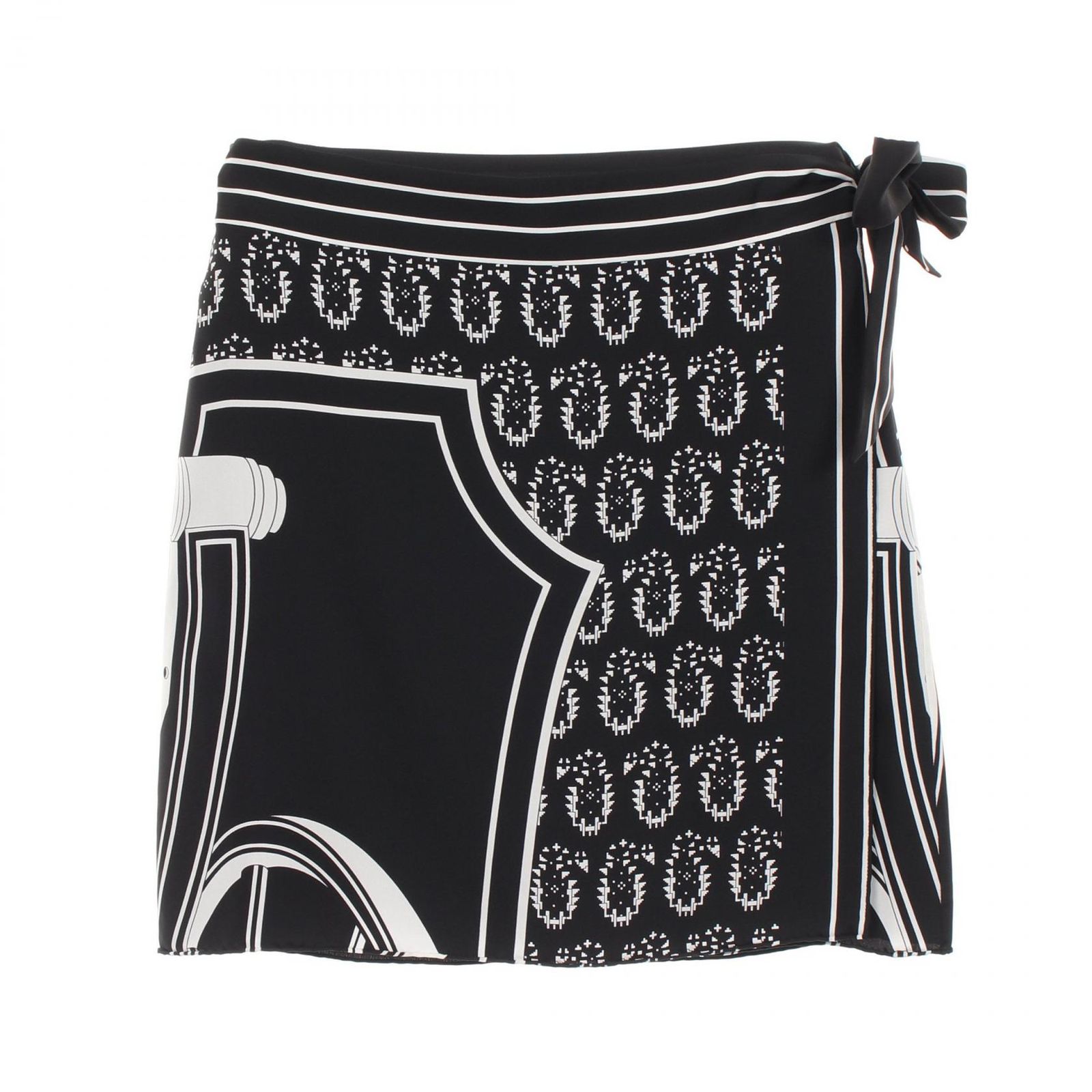 エルメス HERMES スカート シルク スカート レディース Used A