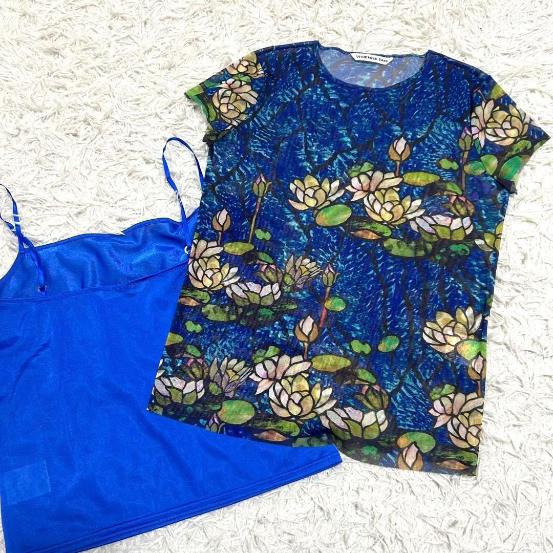 ヴィヴィアンタム 和柄 蓮子 花柄 パワーネット カットソー 1