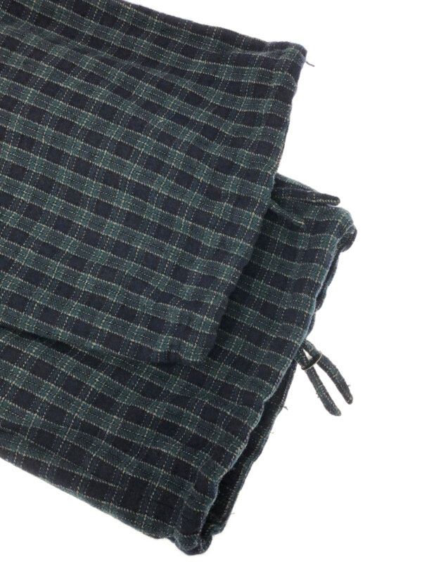 NICENESS ナイスネス 21AW PETER ウールチェックパンツ ネイビー M  