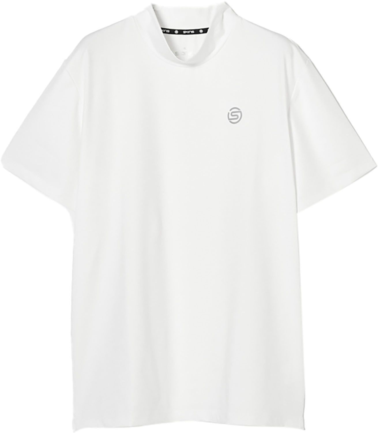 スキンズ SKINS ゴルフ メイサイエンボスモックネック シャツ トップス Tシャツ 半そで ランニング ジョギング トレーニング 18721344 004 ホワイト