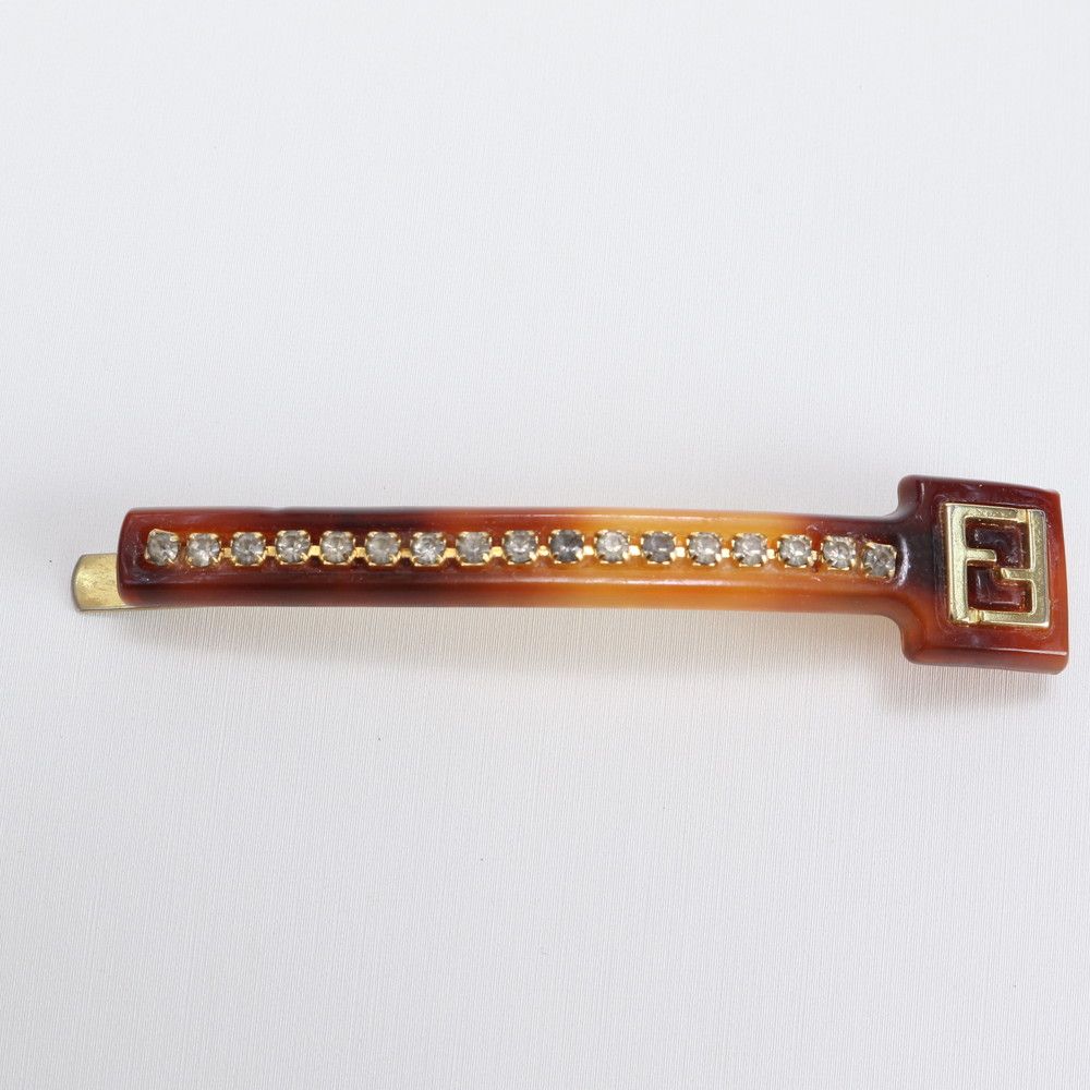 美品　FENDIバレッタ　ラインストーン 美品 FENDIバレッタ ラインストーン 美品 FENDIバレッタ ライン