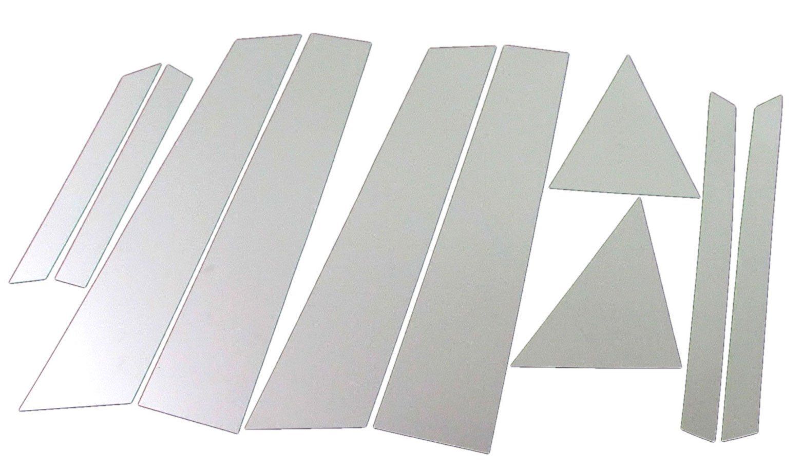 BRIGHTZ プリウス ZVW30 超鏡面ステンレスメッキピラーパネル バイザー無用 10PC PIL-SIL-307 ZVW W30 30 1200