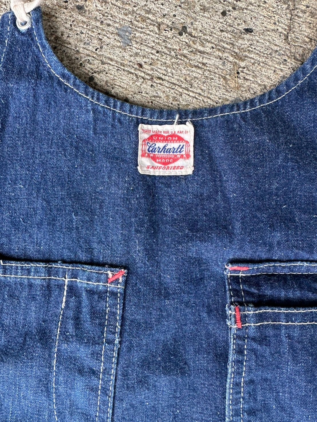 40’s Carhartt デニムエプロン carhartt デニムエプロン ハートタグ 40s～ 希少 カーハート