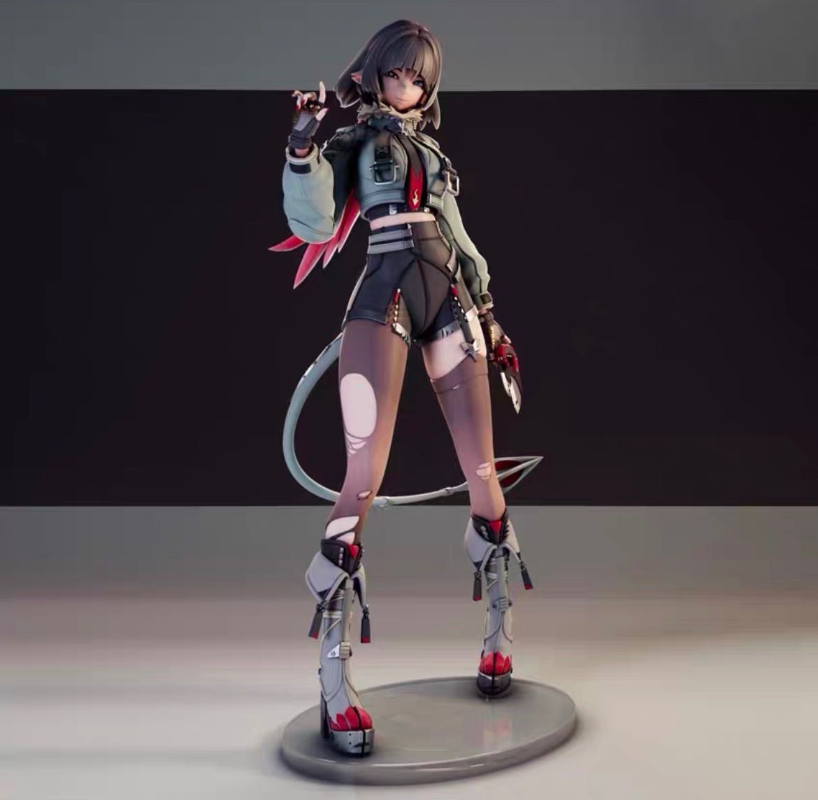 ゼンレスゾーンゼロ　ジェーン・ドゥ　1/8 ガレージキット　未塗装フィギュア　23cm