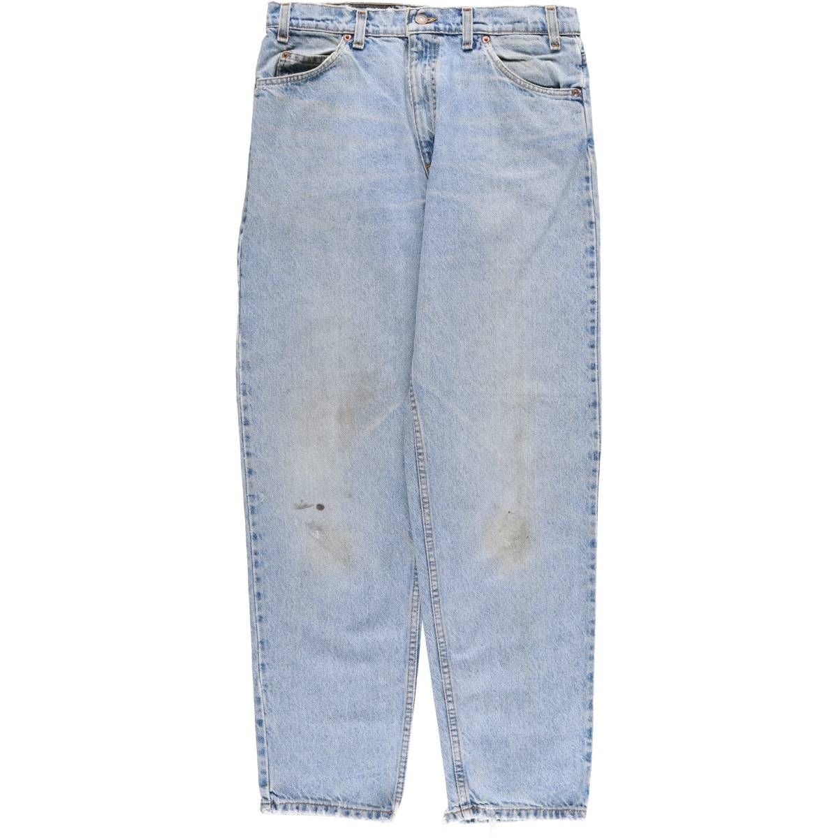 古着 90年代 リーバイス Levi s 10550-0213 RELAXED FIT TAPERED LEG オレンジタブ テーパードデニムパンツ メンズw33相当|eaa587603