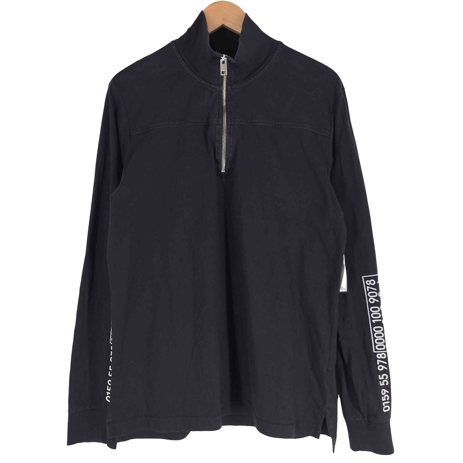 ディーゼル DIESEL スリーブプリント ハーフジップカットソー メンズ  L
