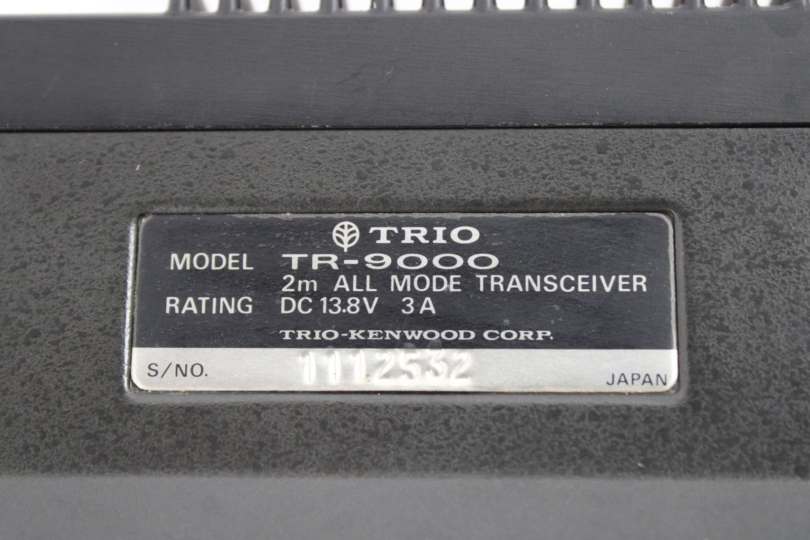 TRIO TR-9000 2m ALL MODE トランシーバー　受信範囲拡大 現状品 トリオ TR-9000 オールモードトランシーバー 無線機