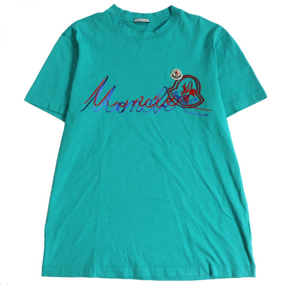 美品□22SS モンクレール SS TSHIRT ロゴプリント/刺繍/ワッペン 