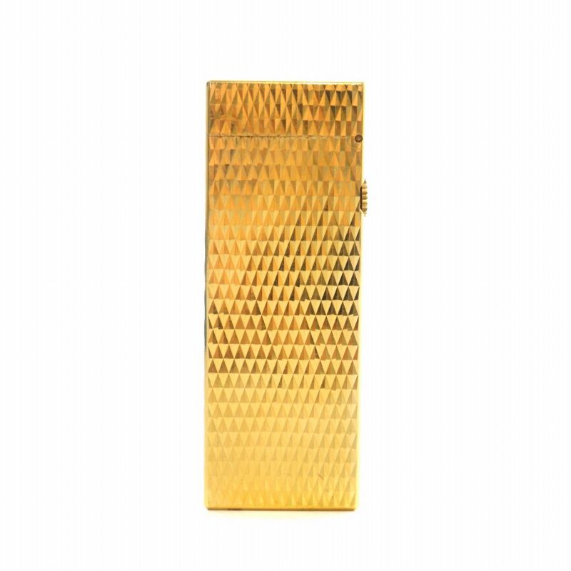 Dunhill - 超美品 Dunhill ダンヒル ガスライター ローラー式 格子柄 ゴールド OH済み 着火確認済み 煙草グッズ 喫煙具 箱付き a4332 ダンヒル dunhill ライター ガスライター 喫煙具 ローラー式 総