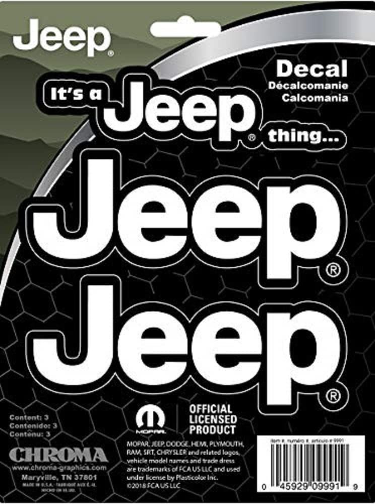 Chroma Graphics ジープ ステッカー クロマグラフィック 009991 It`s a Jeep thing... 