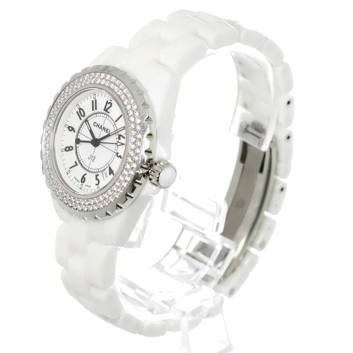 シャネル CHANEL J12 33mm H0967 レディース 腕時計 ダイヤベゼル  