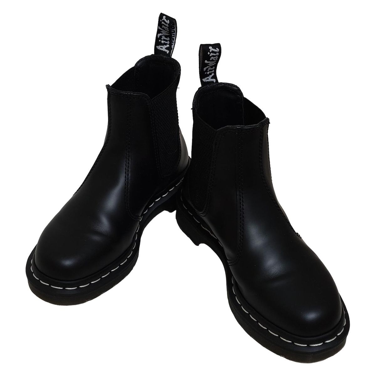 Dr.Martens ドクターマーチン ショートブーツ 37 レディース - 黒 サイドゴア レザー