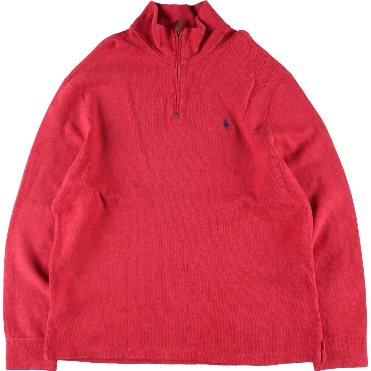 古着 ラルフローレン Ralph Lauren POLO by Ralph Lauren コットンニットハーフジップセーター メンズXL /eaa302831 【中古】/eaa302831