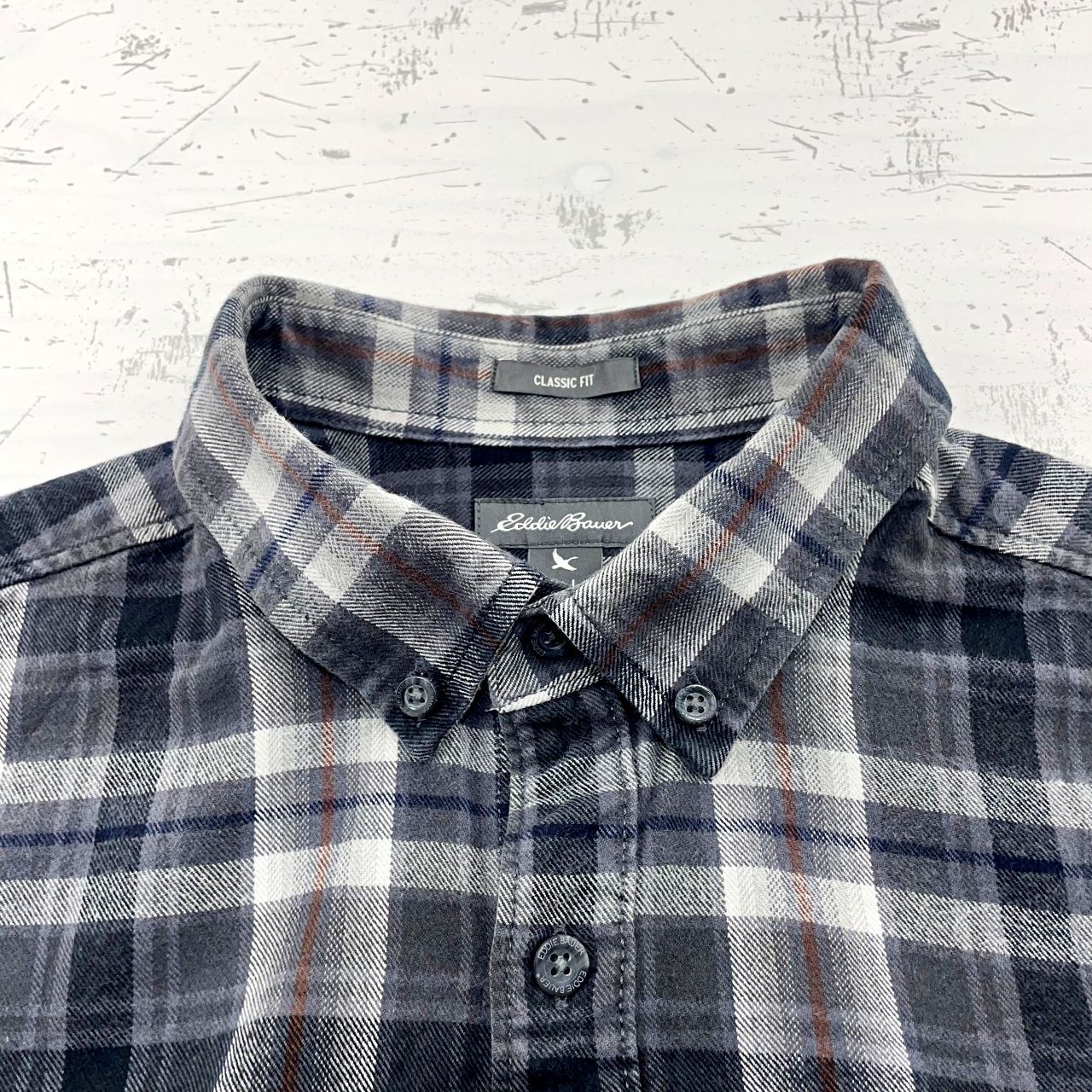 Eddie Bauer エディーバウアー 長袖 チェックシャツ メンズ2XL相当